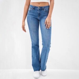 American eagle AE Next Level Stretch Low Rise Flare Jeans size 12R